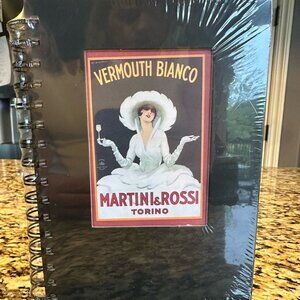 New Martini & Rossi Vermouth Bianco Vintage Ad Spiral Notebook Journal Planner